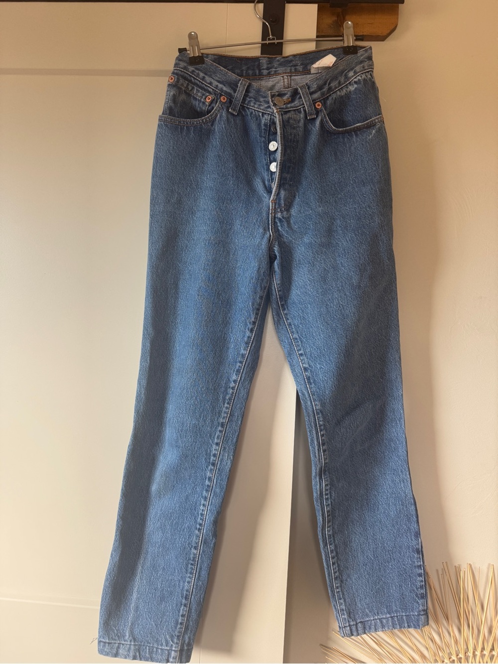Vintage Levi's High Waist Button Fly Mom Jeans 7
